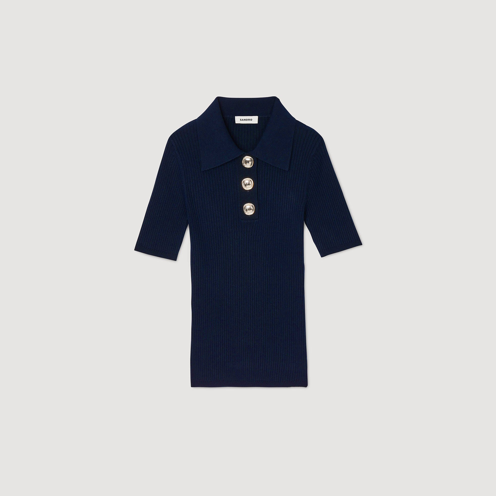 Polo-neck sweater