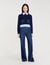 Cropped wool and cashmere sweater