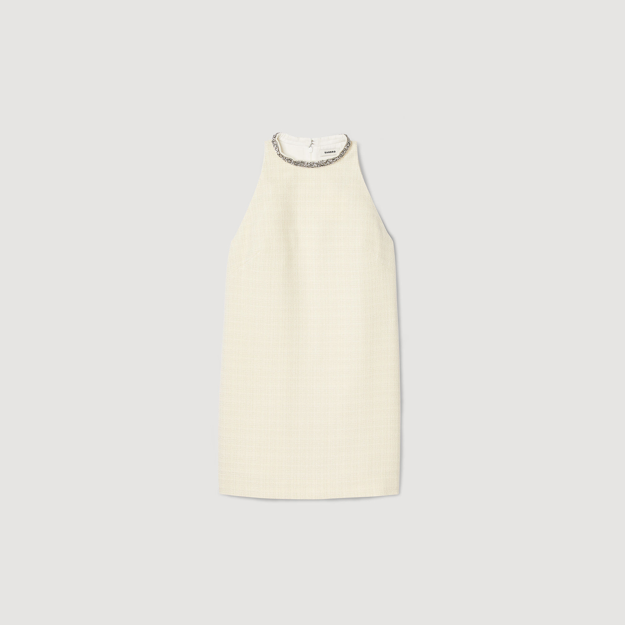 Sandro ハーフスリーブトップス CLANE - スラッシュネックハーフスリーブトップス - SLASH NECK