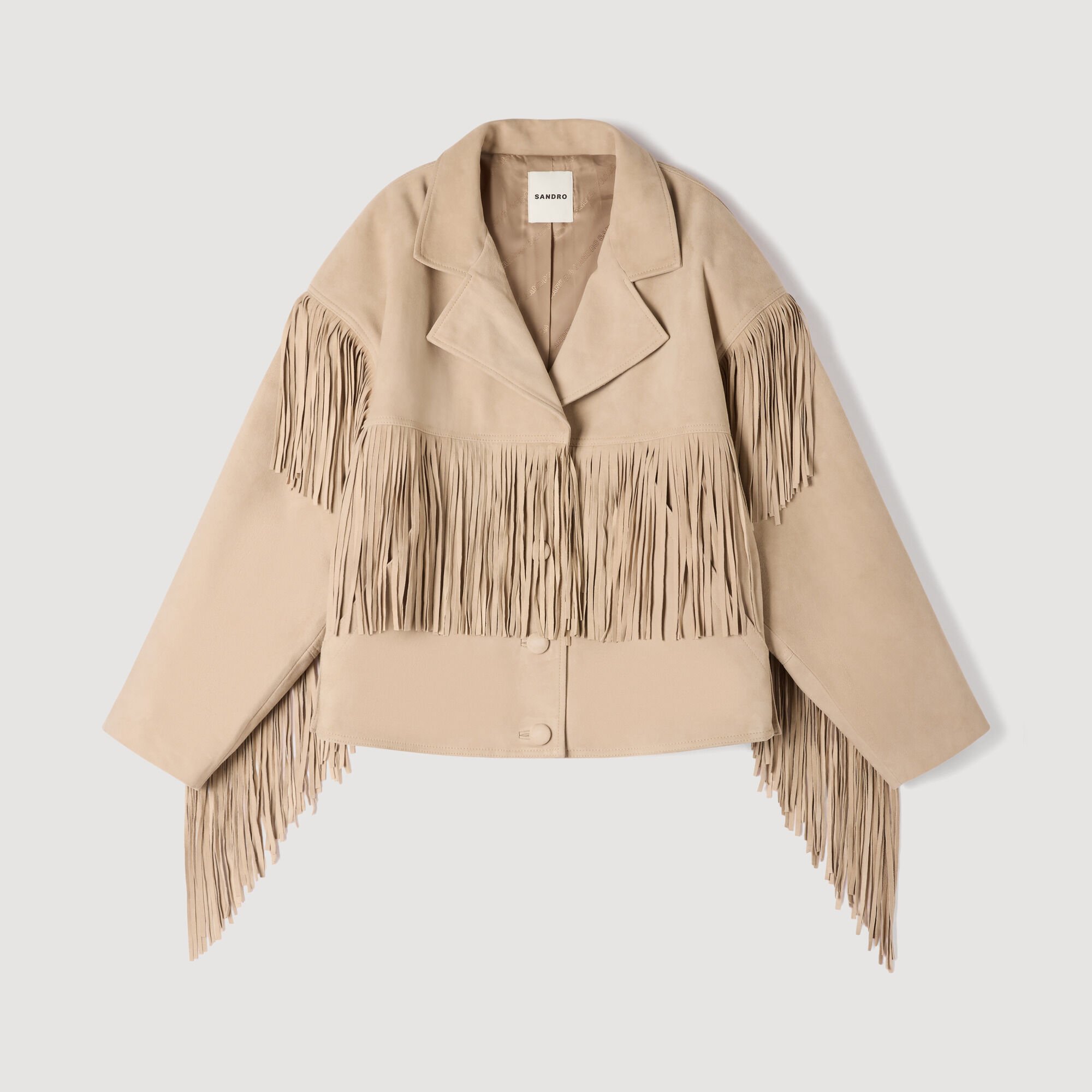 Fringed suede jacket