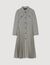 Houndstooth trench coat
