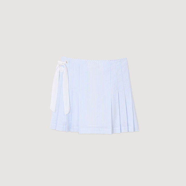 Short striped skirt