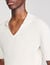 Rib knit polo shirt