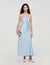 Satin-effect maxi dress