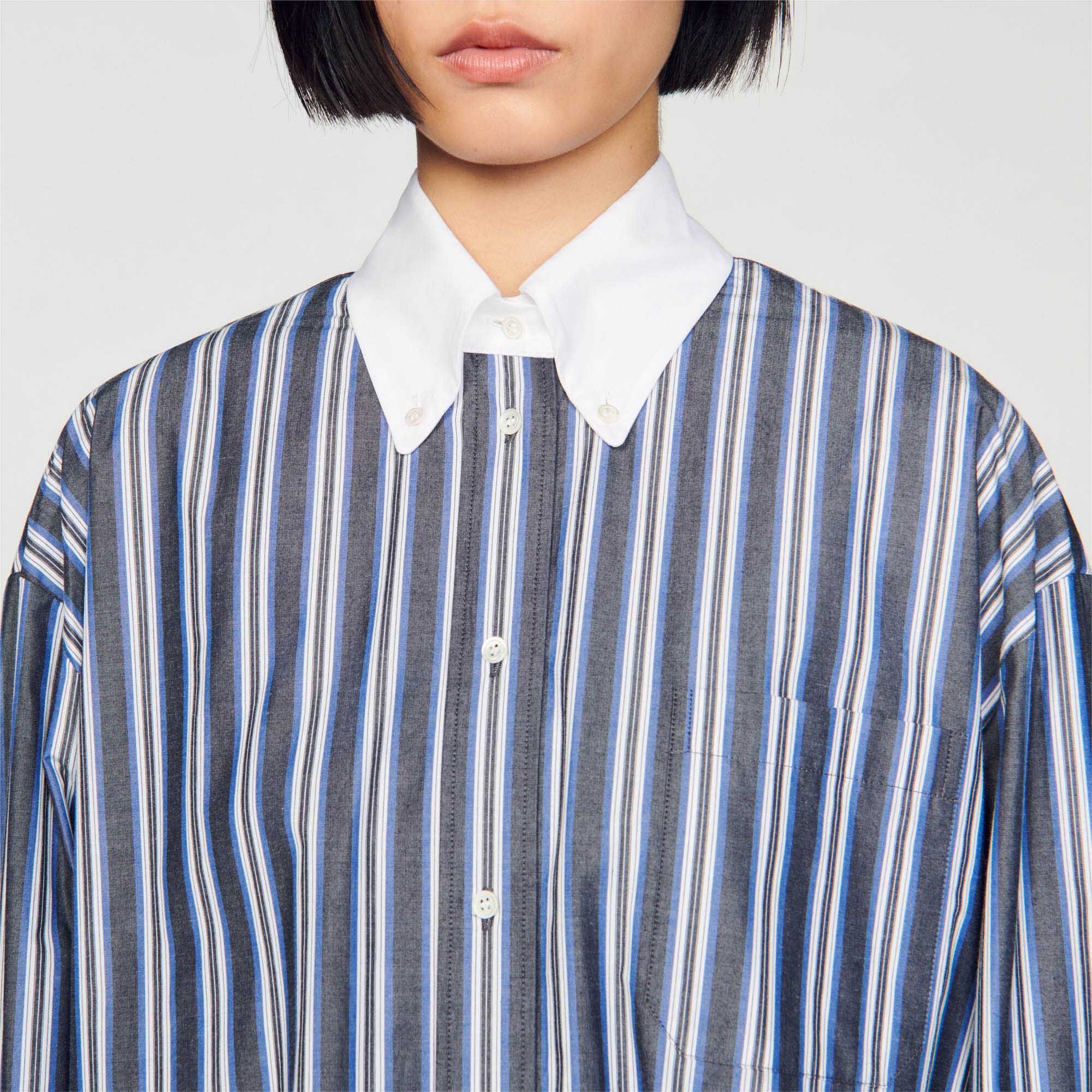 Oversized striped shirt