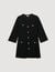 Long-sleeved short tweed dress
