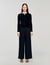 Smocked long-sleeved shirt