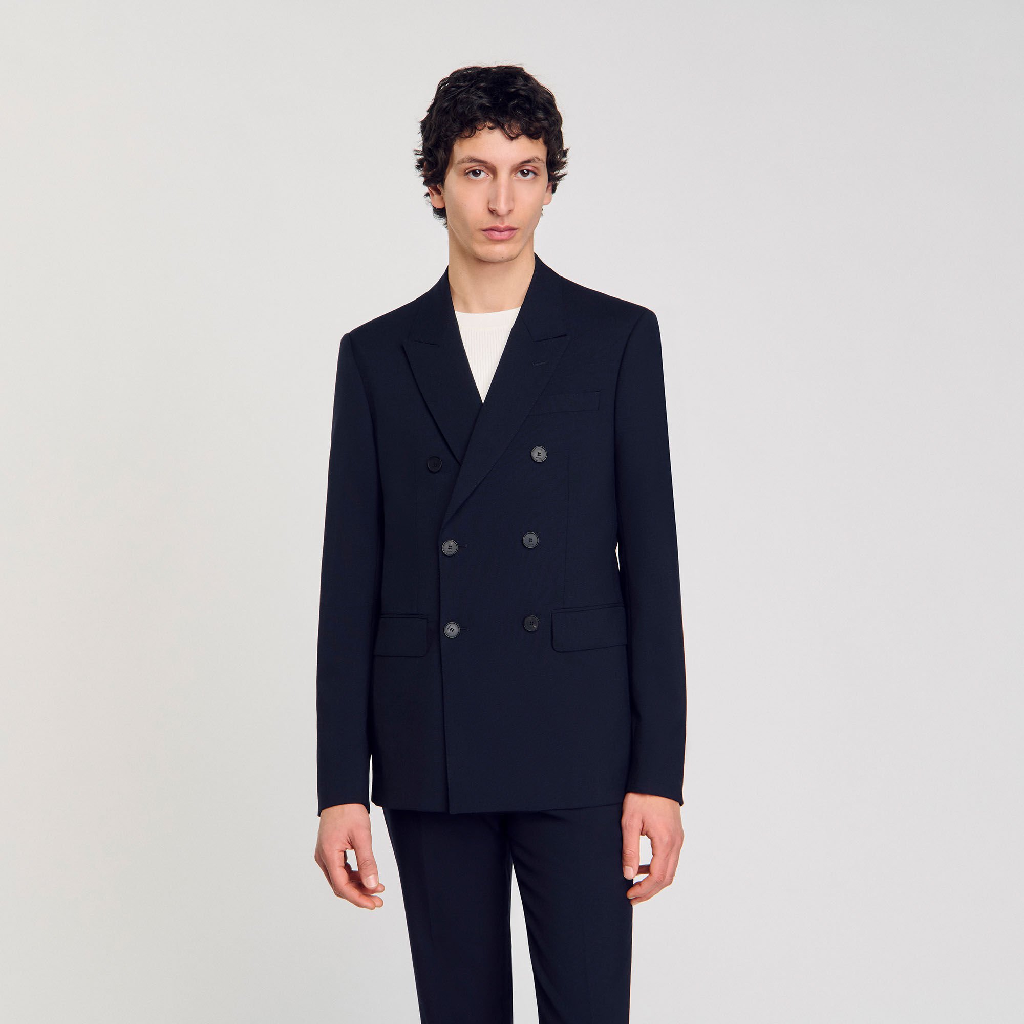 Double-breasted suit jacket