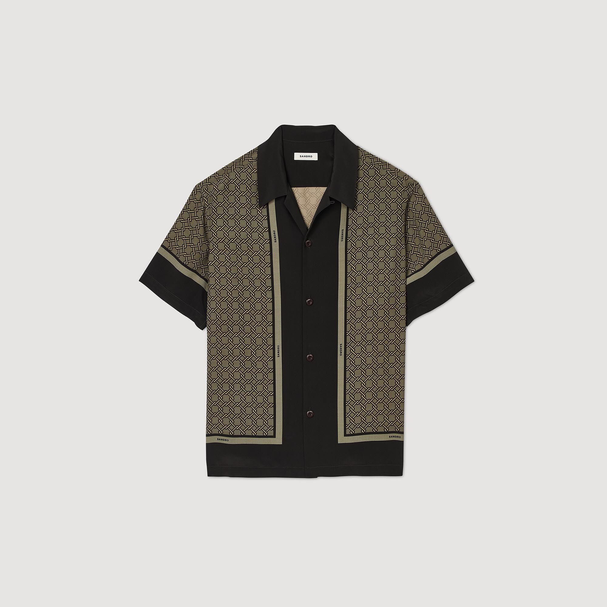Short-sleeved patterned shirt