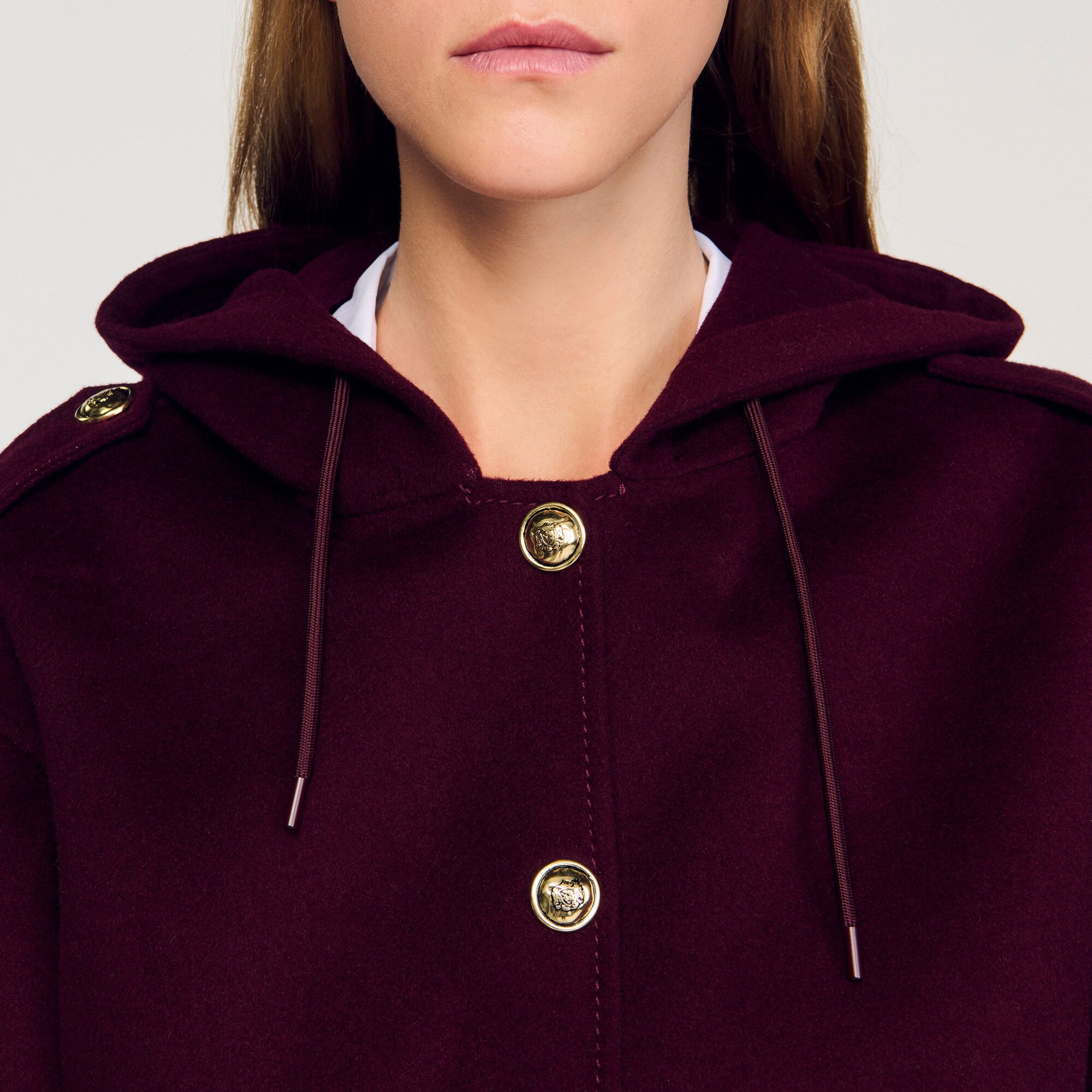 Double-faced wool coat