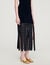 Fringed knit midi dress