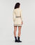 Cropped pointelle knit cardigan