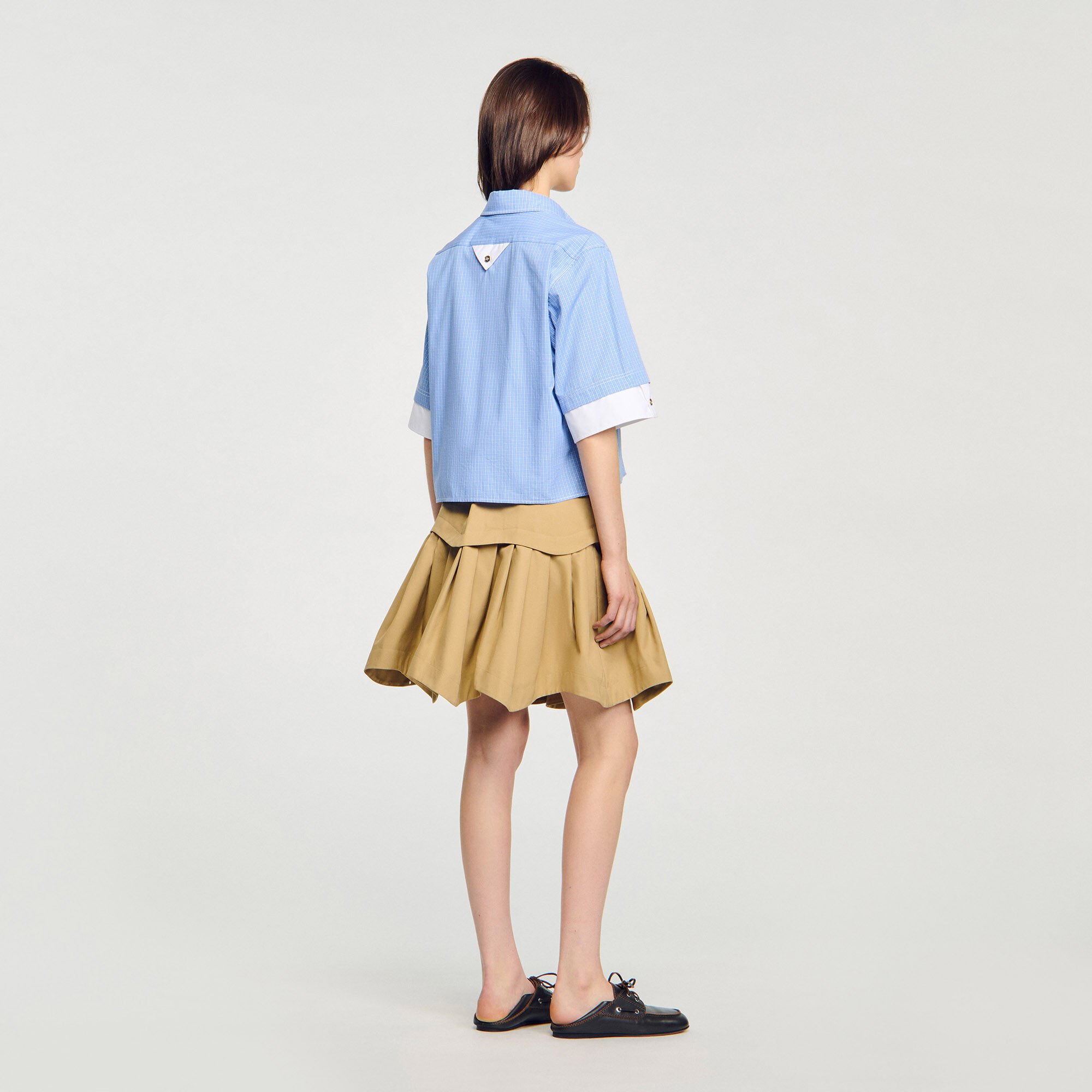 Oversized check shirt