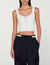 Rhinestone knit cropped top