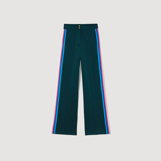 Trousers with side stripes 