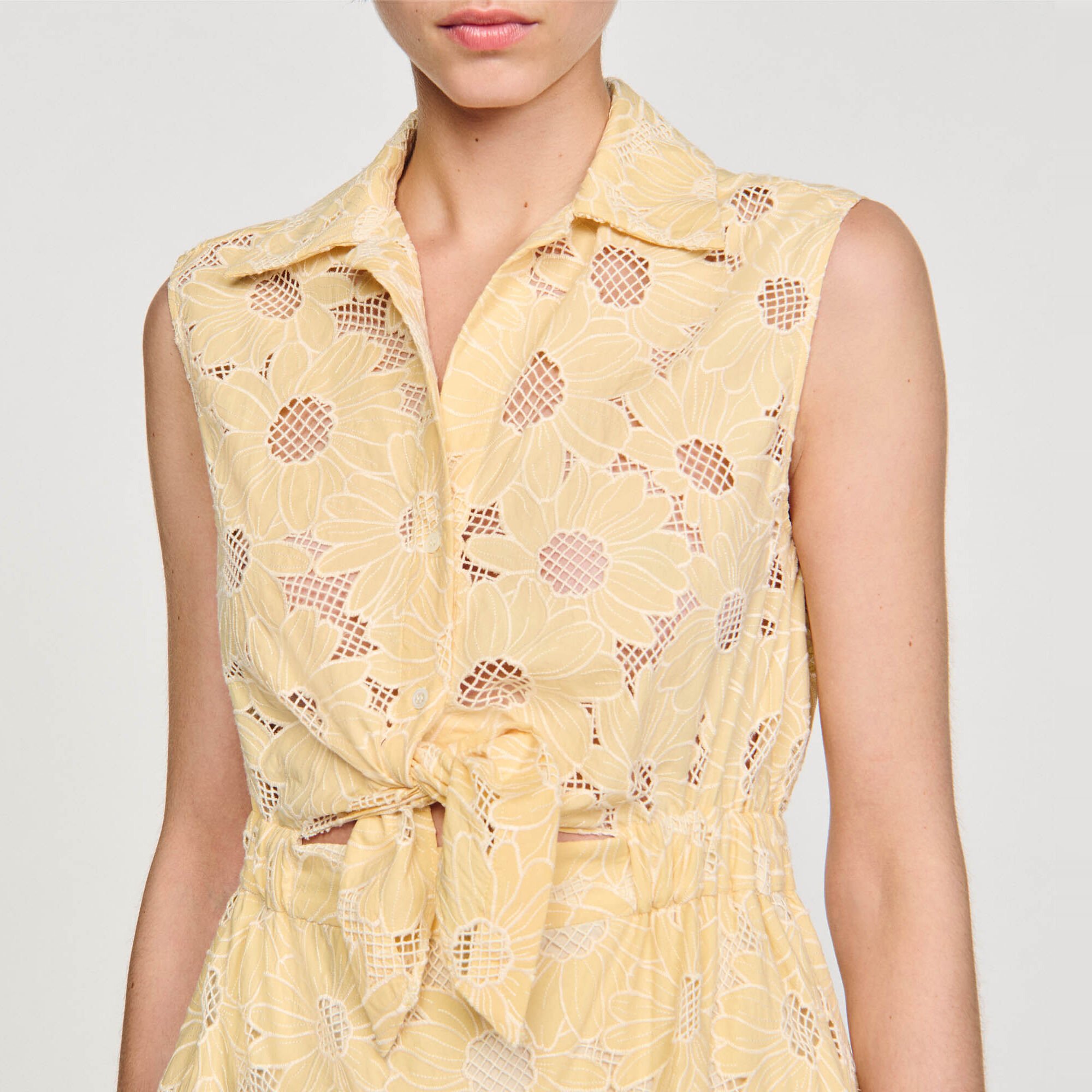 Short embroidered dress