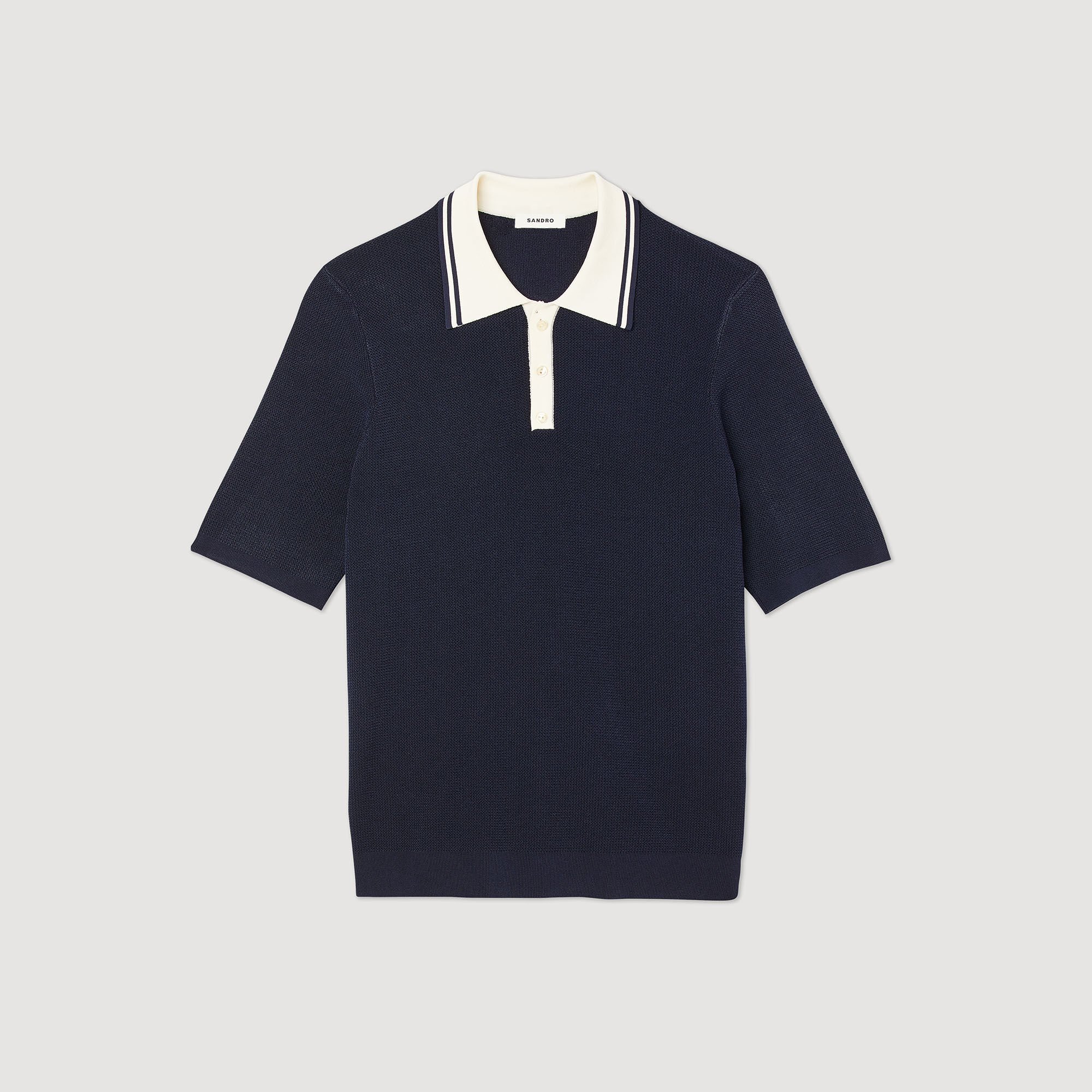 Contrasting collar polo shirt