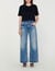 Cropped T-shirt with rhinestones