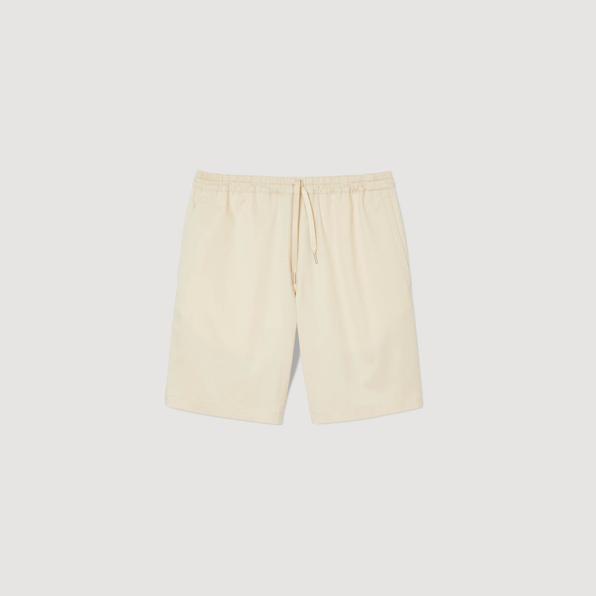 Cotton shorts white / beige for Men | Sandro Paris