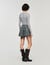 Buckle accent pleated skort