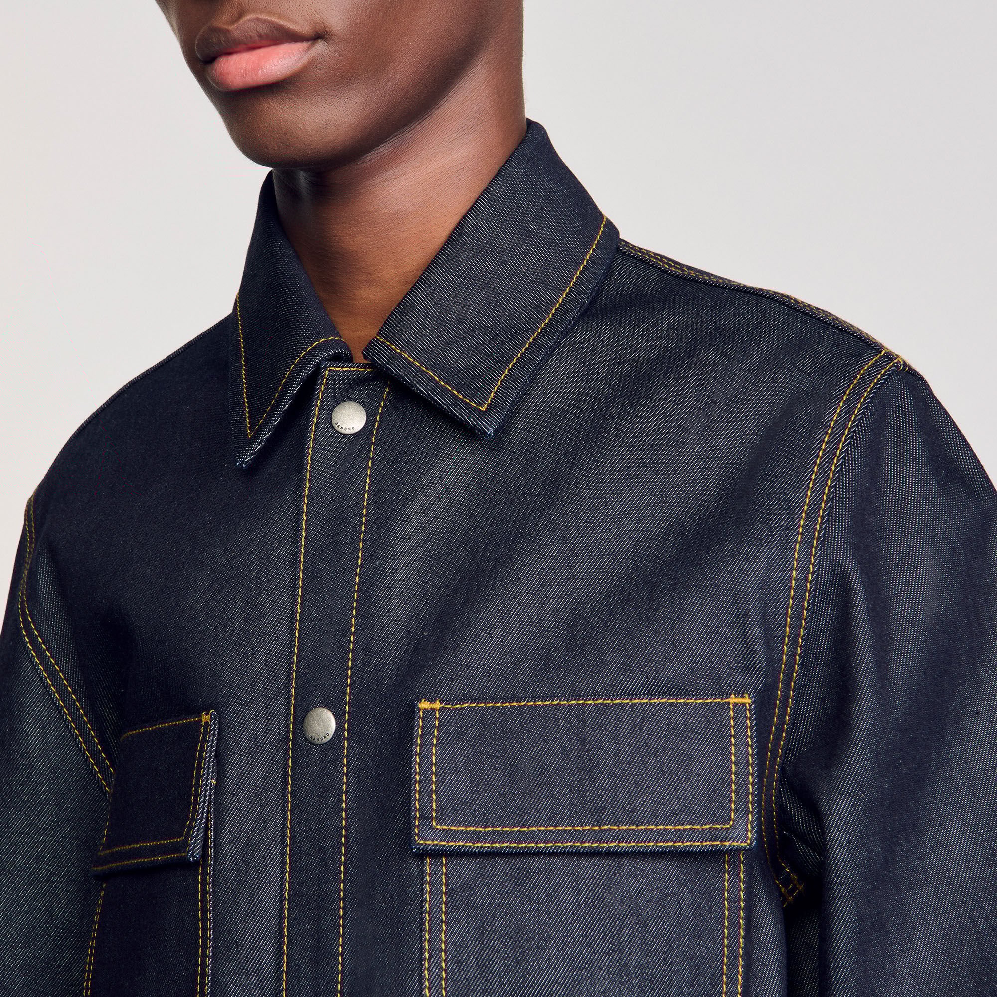Denim oversized shirt