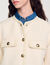 Coat with braided trim