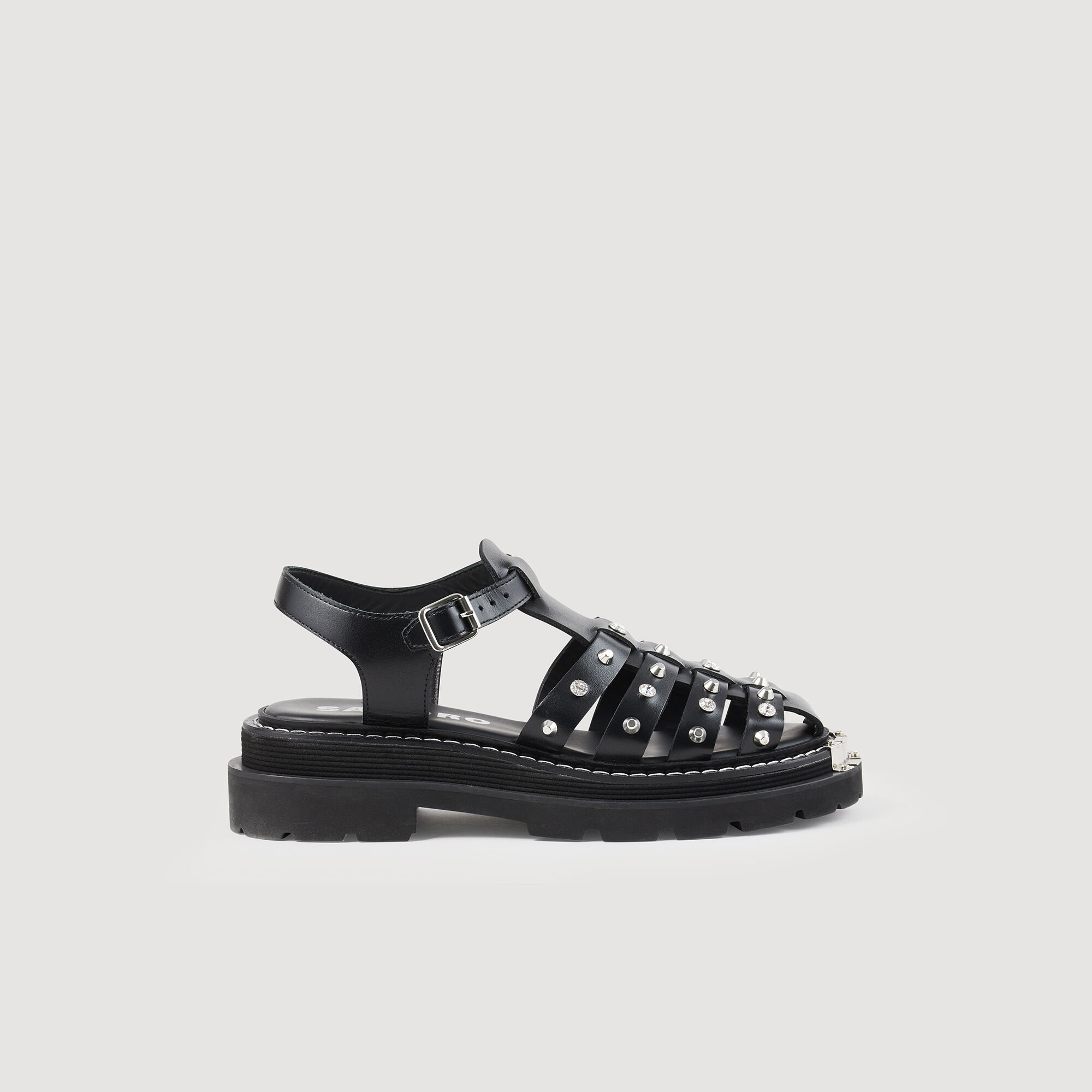Olys Studded Leather Sandals