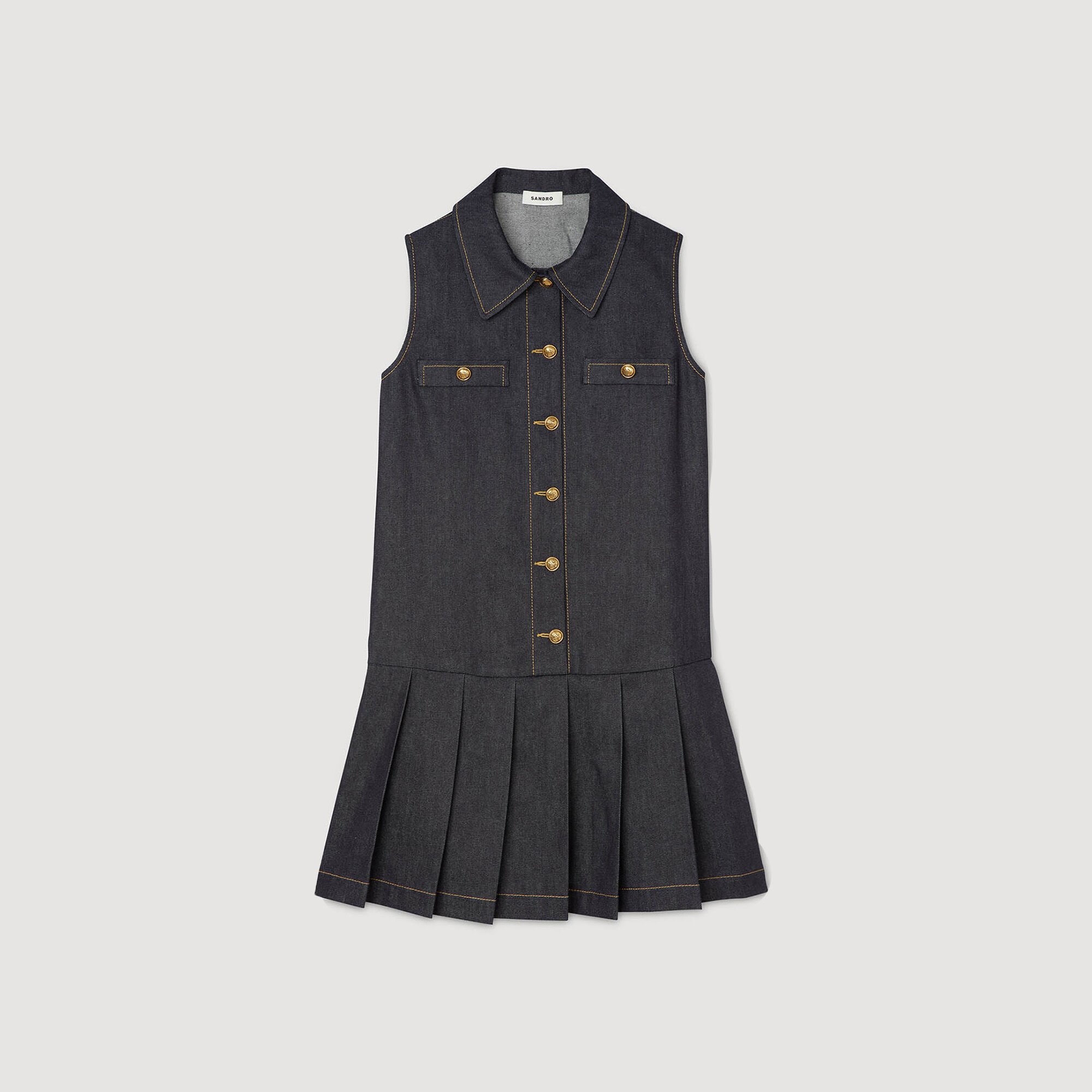 Mini denim dress