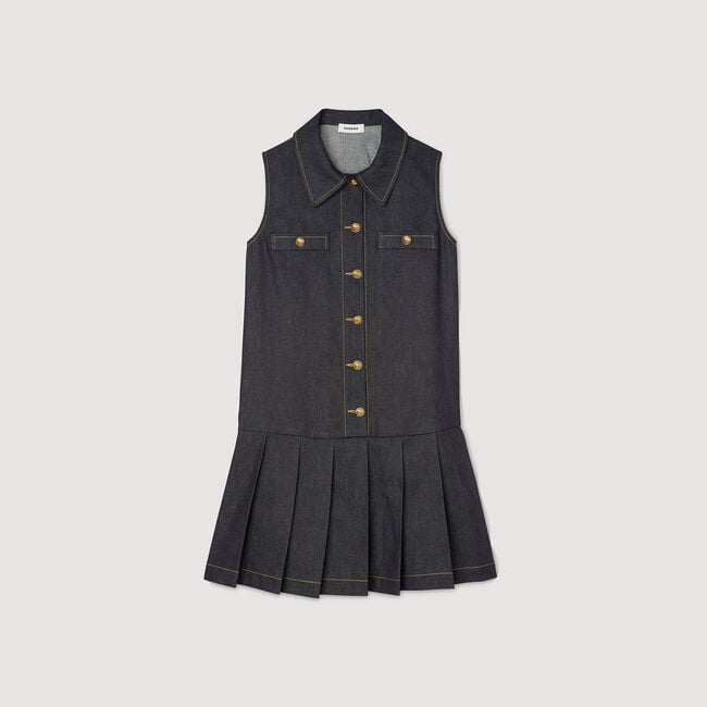 Mini denim dress