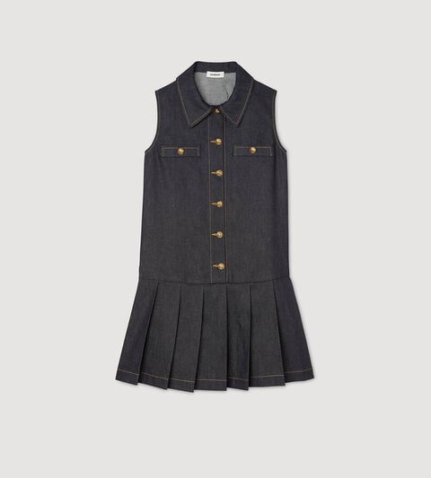 Mini denim dress