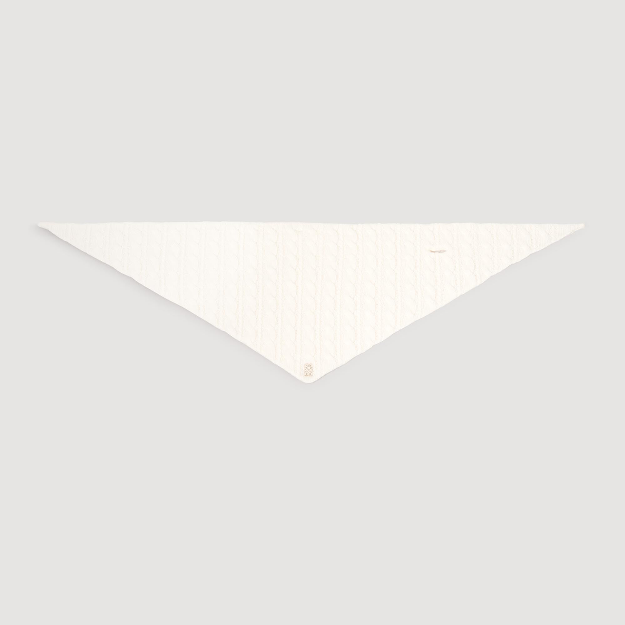 Cable knit bandana