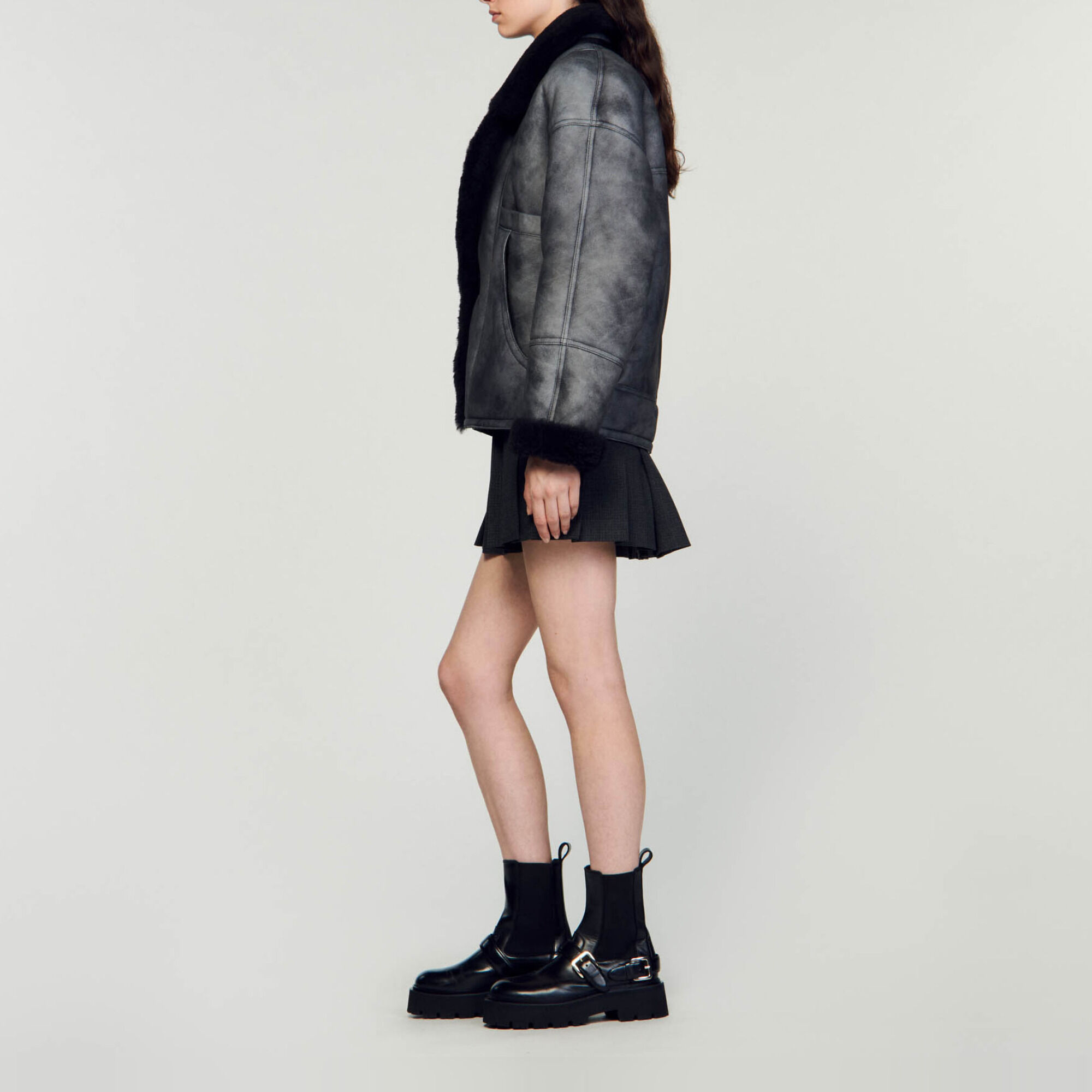 Shearling coat