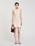 Short knit dress with ruffle