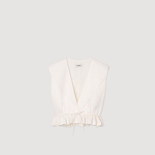 Ruffled crop top