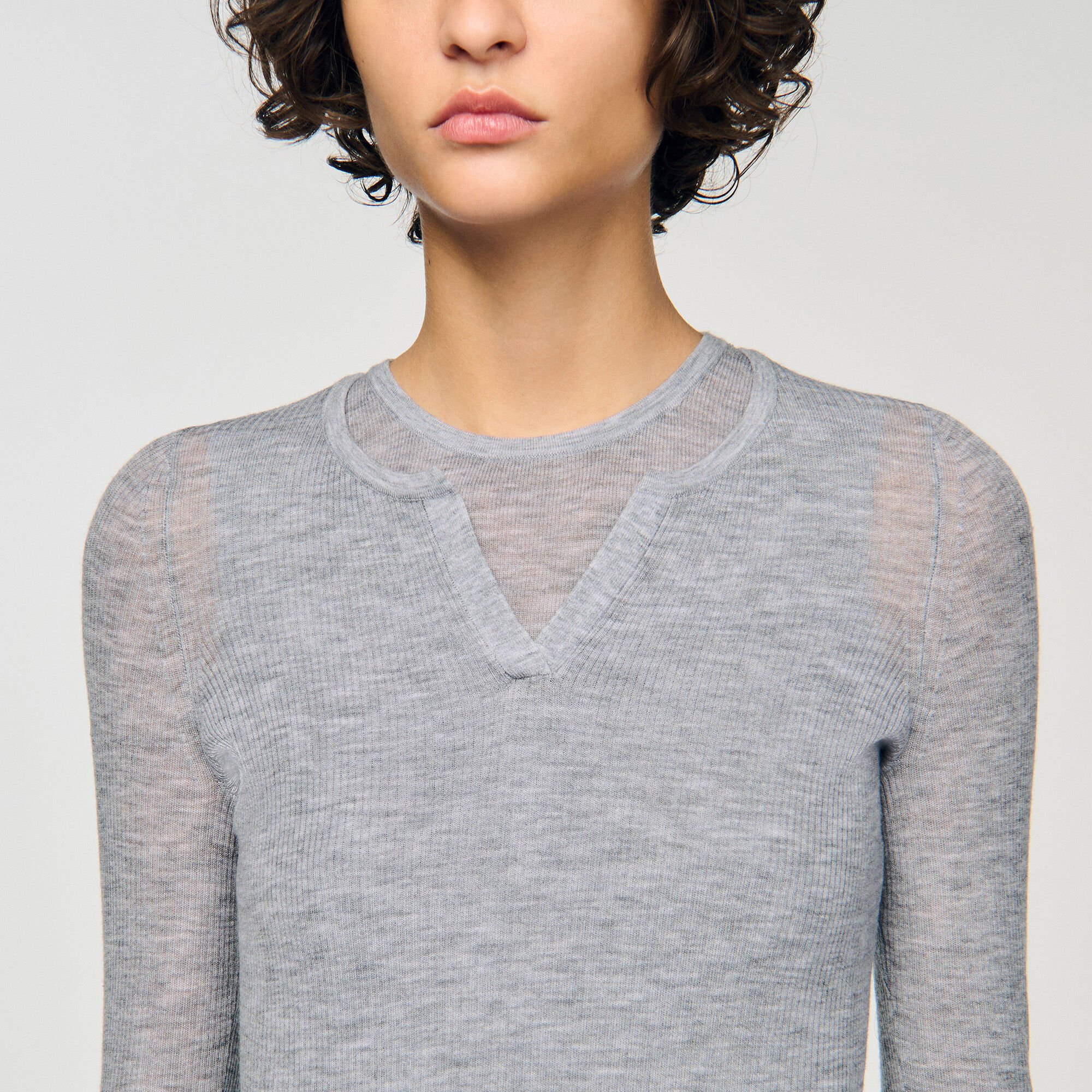 Wool Layered Effect Sweater