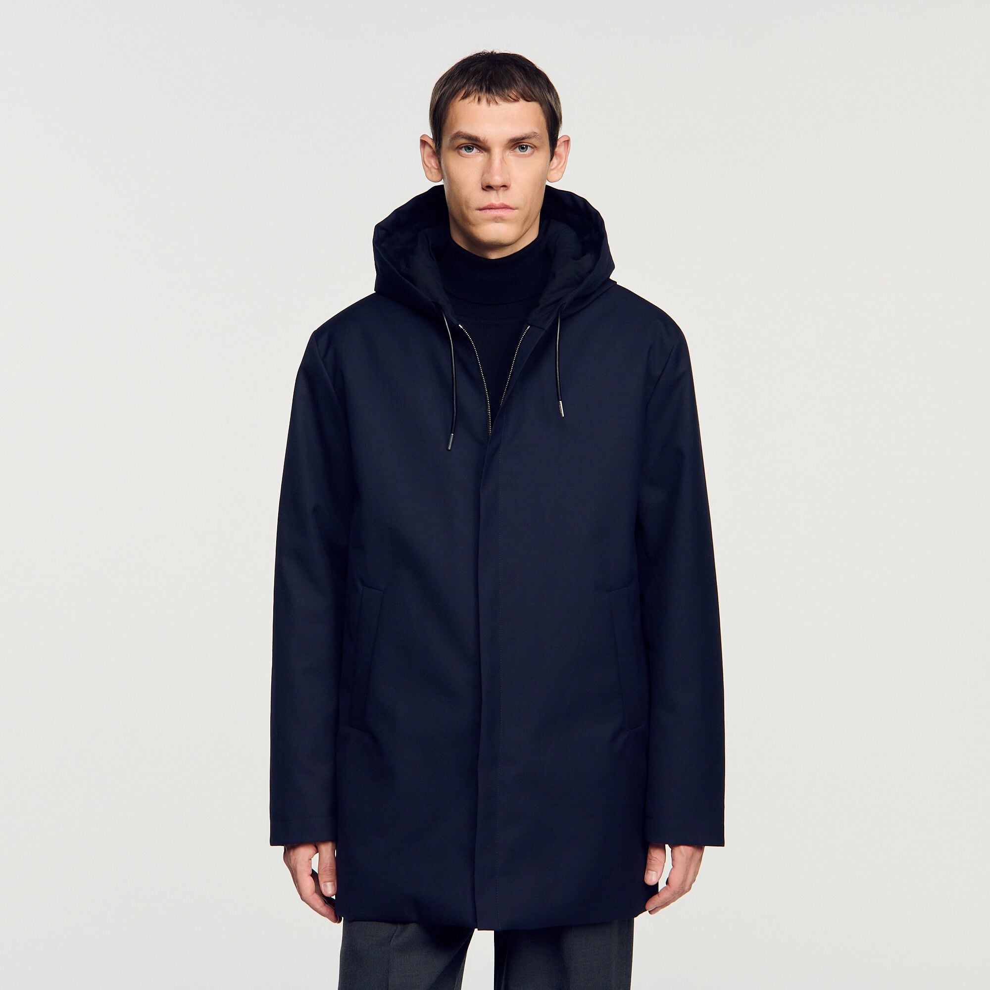 Hooded parka with zip - Men | Sandro