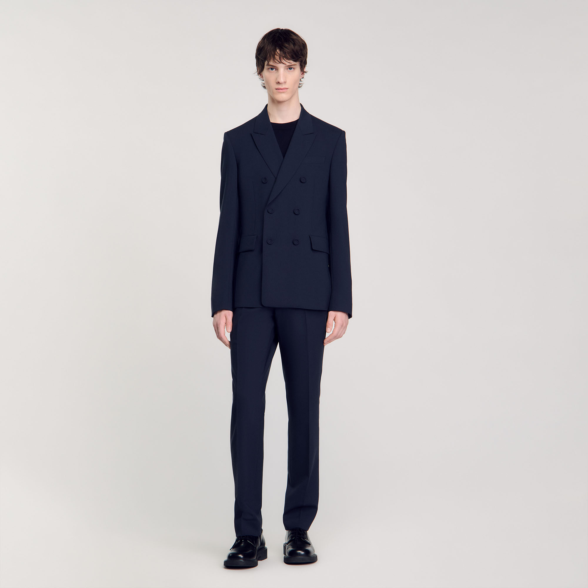 Double-breasted suit jacket