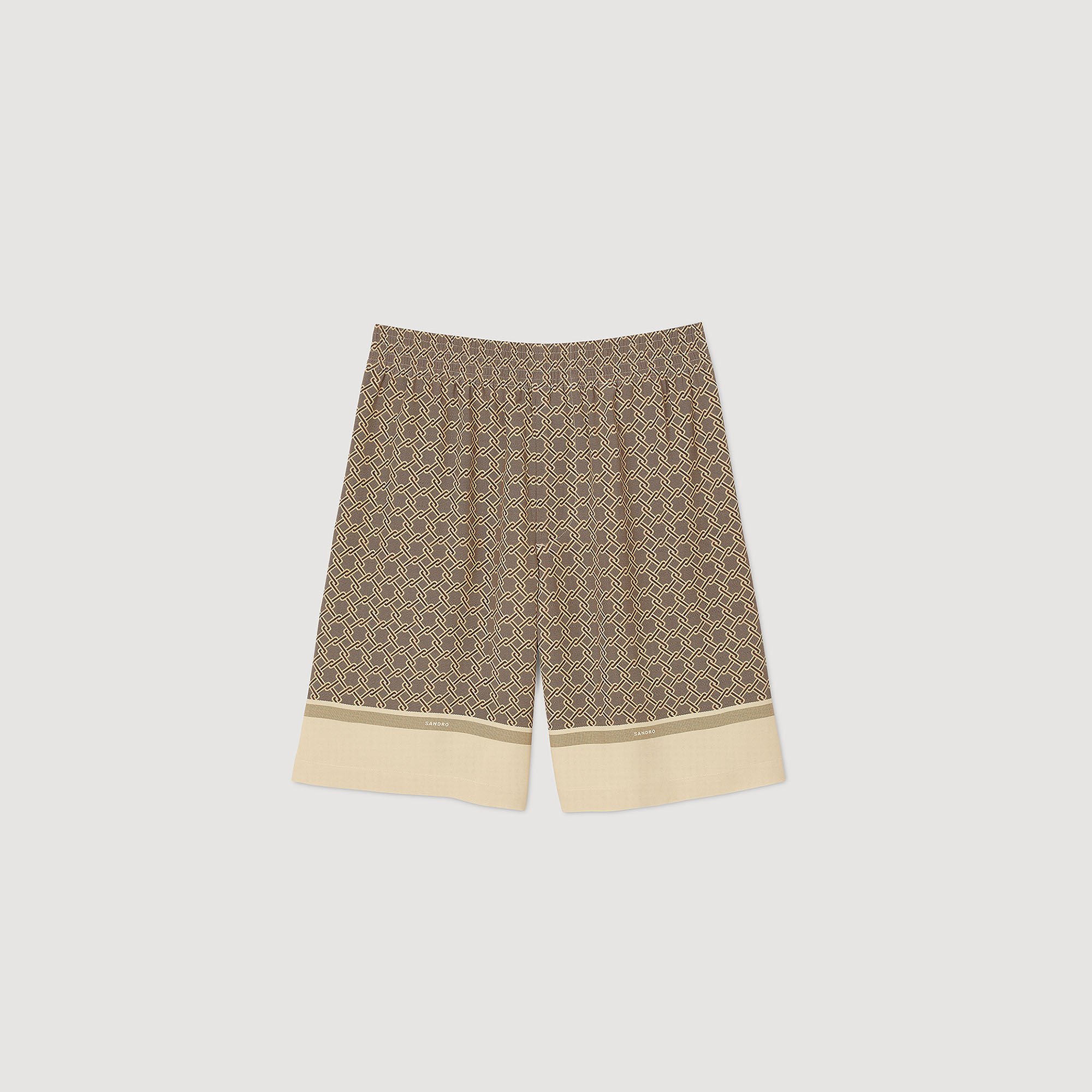 Patterned Flowy Bermuda shorts
