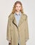 Belted trench coat