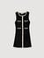 Mini velvet knit dress