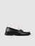 Two-tone studded loafers