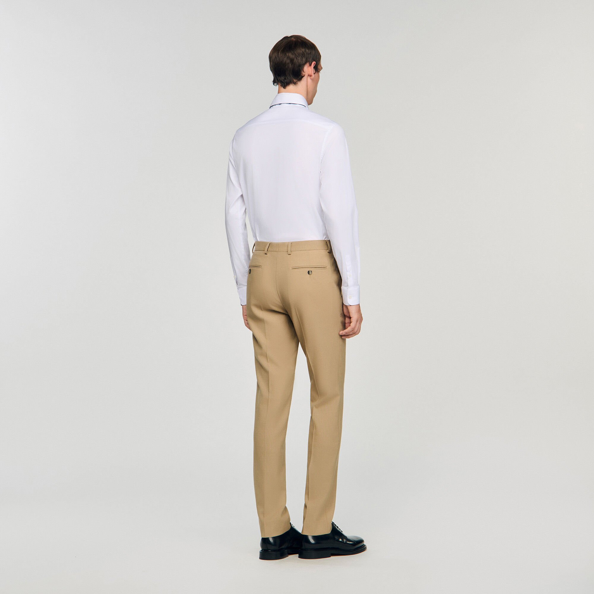 Wool suit trousers