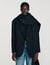 Short coat with removable scarf