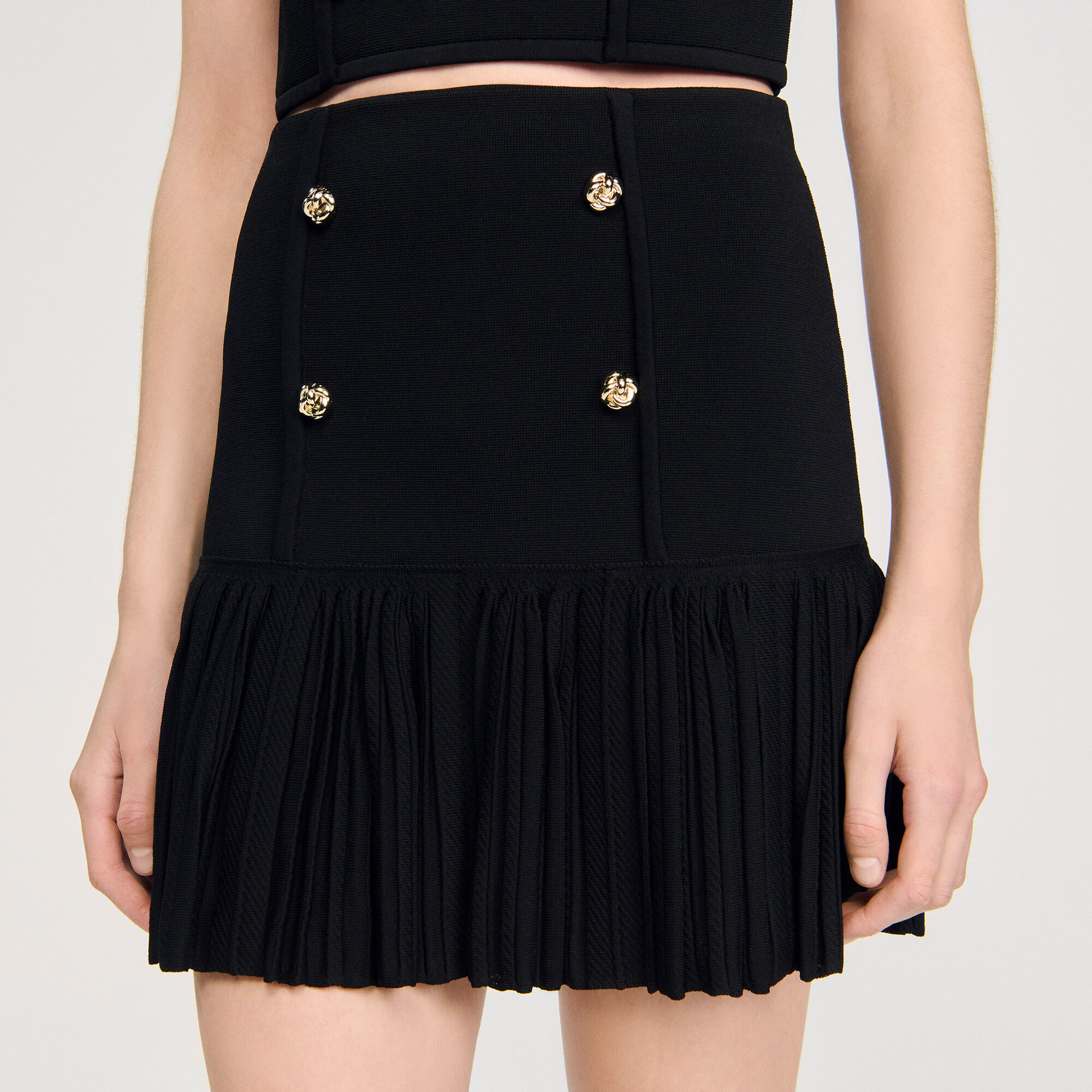 【unoa】Noble skirt variation ショート 黒　M Skirt - Balletwear brand unoa