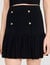 Mini pleated knit skirt