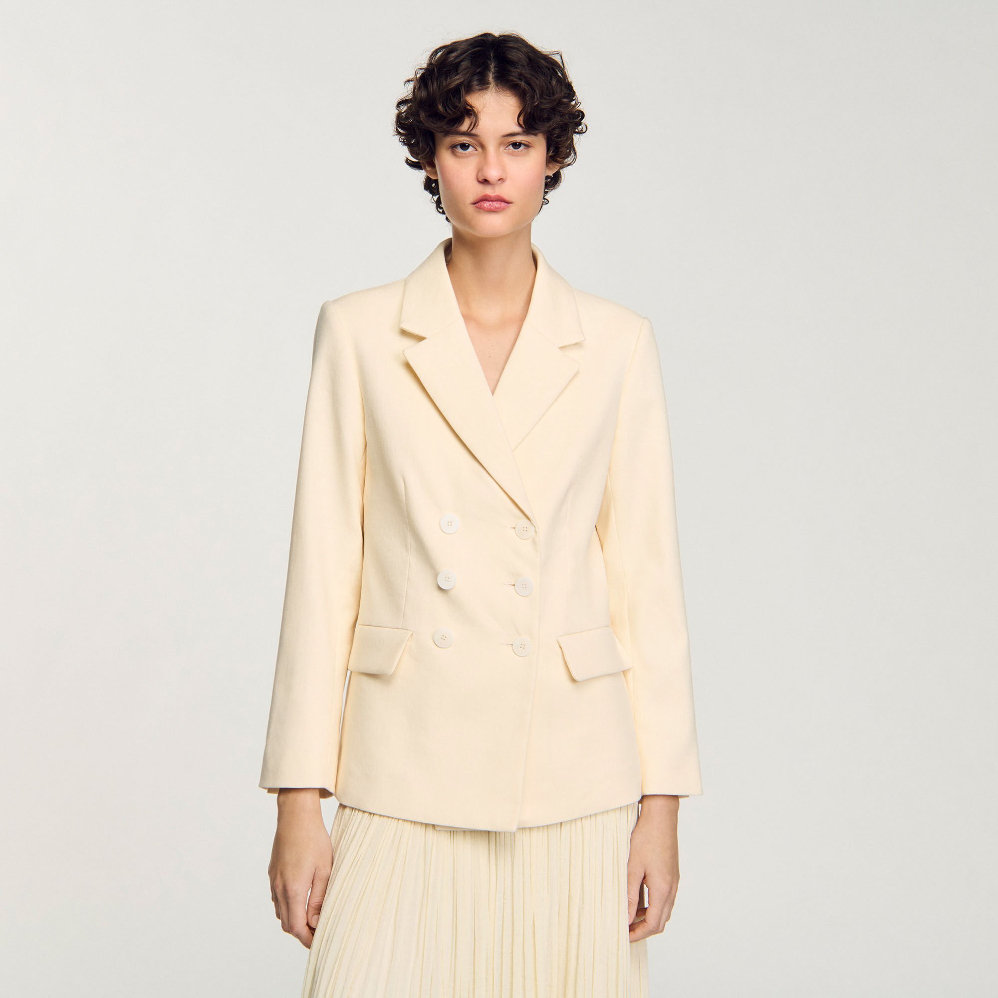 Double-breasted suit jacket