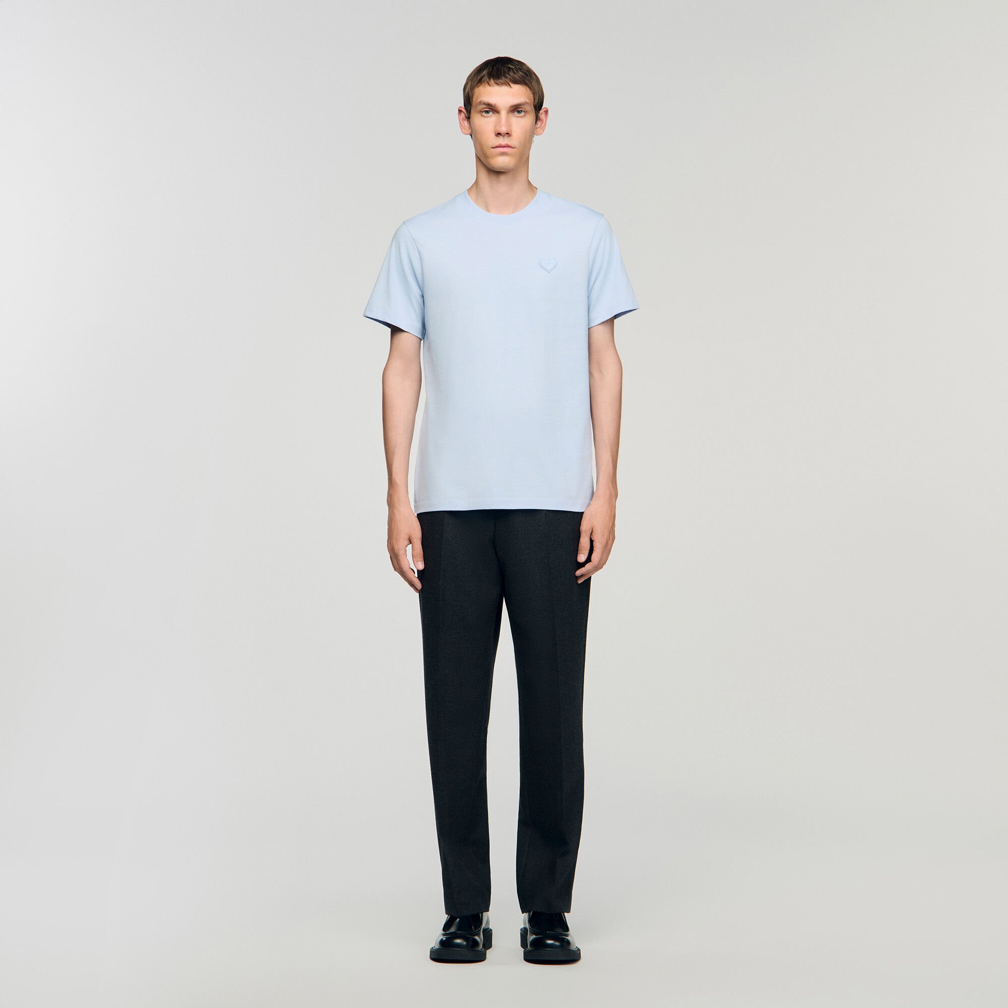 T-shirt with heart patch