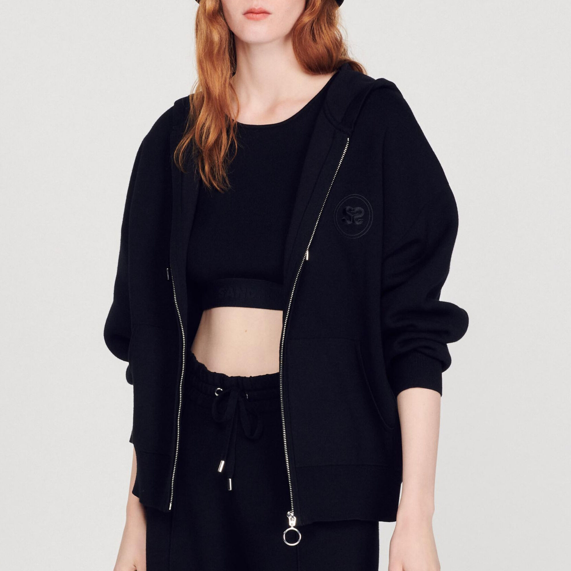 Oversized zip sweatshirt
