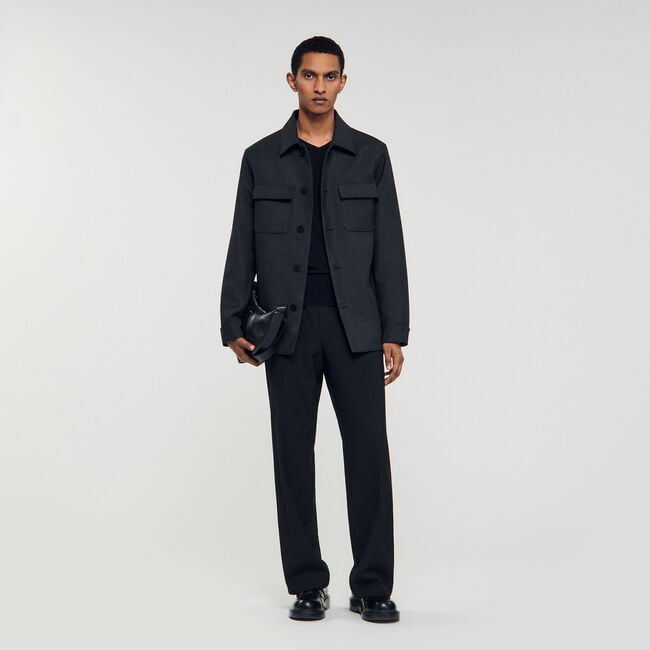 Wool overshirt