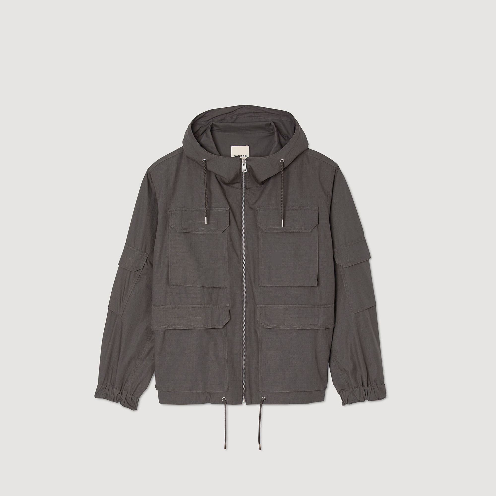 Hooded windbreaker
